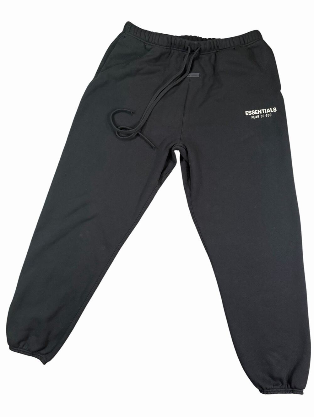 Fear of God Essentials Men’s Black Fleece Jogger Sweatpants XXL 44W Logo